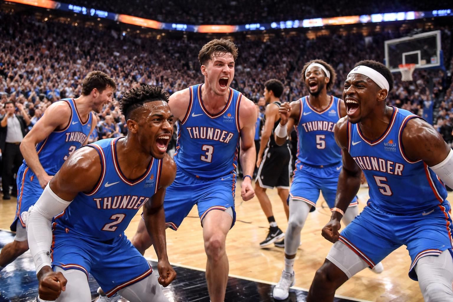 le thunder d'oklahoma city s'impose contre les spurs malgré un effectif diminué par les blessures, faisant preuve de résilience et de détermination.