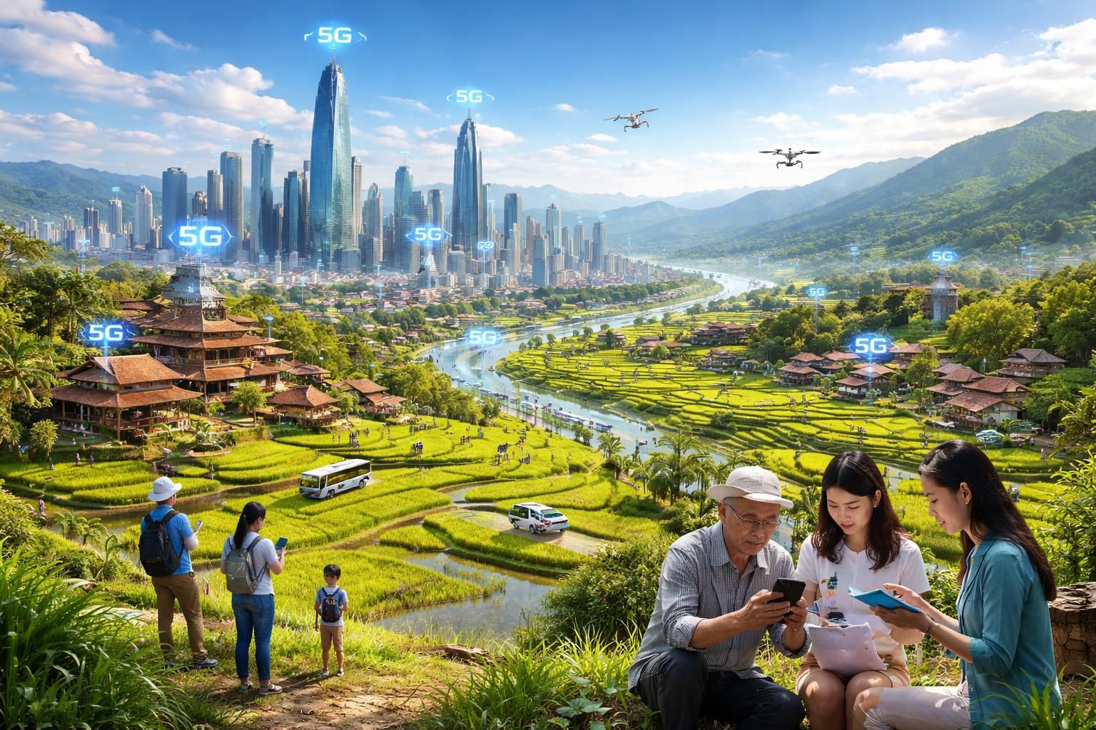 le vietnam prévoit d'étendre la couverture 5g à 99 % de sa population d'ici 2030, renforçant ainsi la connectivité et le développement numérique à l'échelle nationale.