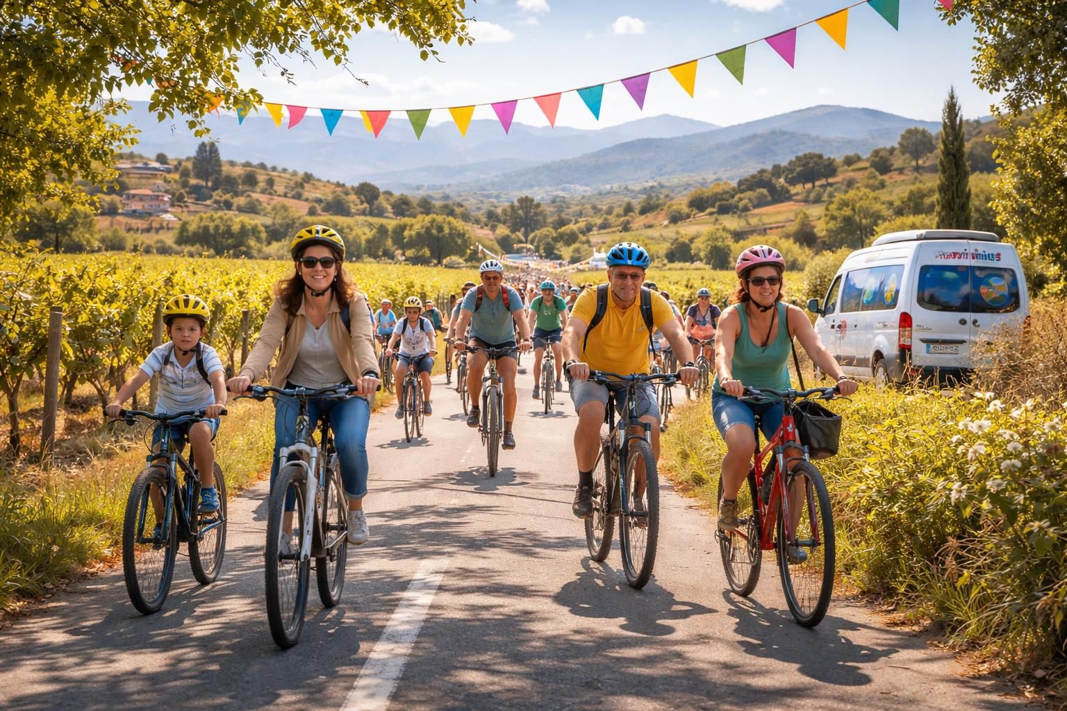 le département de l’aude soutient activement la sixième édition nationale de mai à vélo, une initiative pour promouvoir la mobilité durable et encourager l'usage du vélo dans la région.