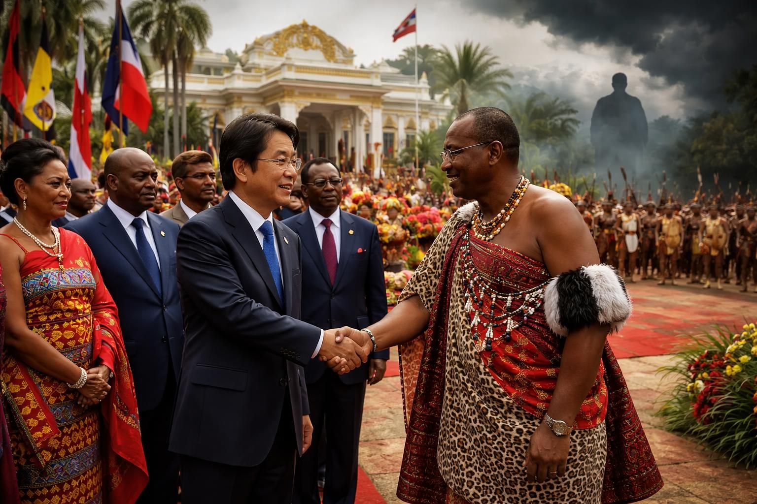 le président taïwanais entame une visite officielle en eswatini, provoquant une réaction virulente de la chine qui le qualifie de « rat ».
