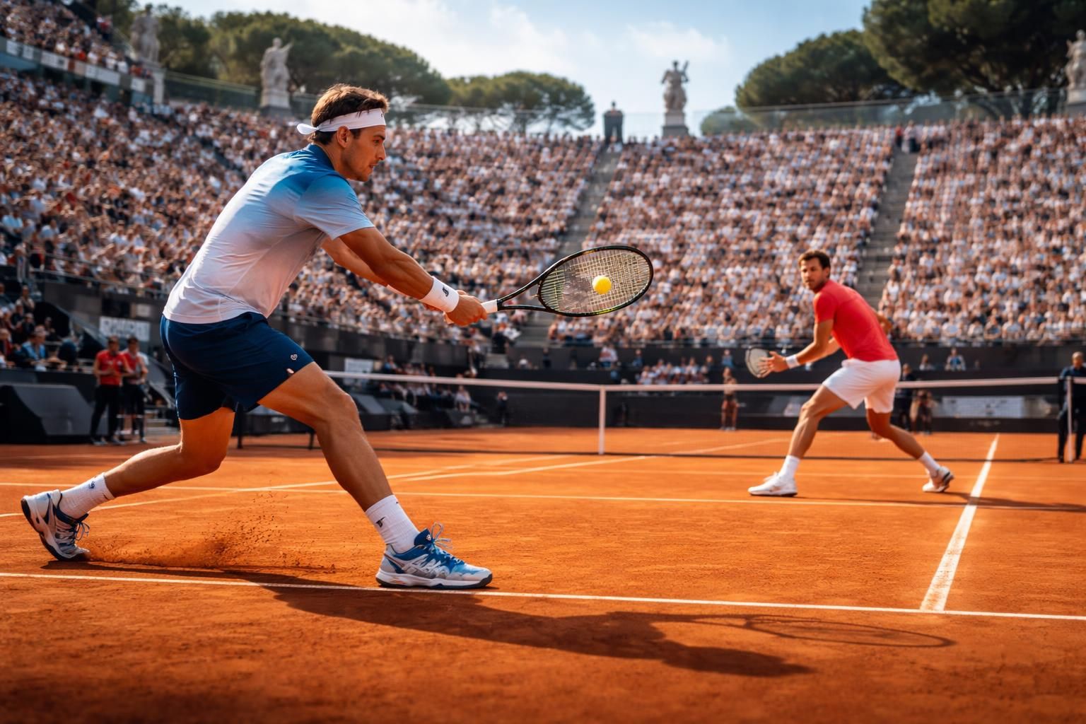 suivez le match palpitant entre lorenzo musetti et francisco cerundolo au 3e tour de l'atp 1000 de rome, dimanche 10 mai 2026. ne manquez aucune action de ce duel intense sur terre battue.