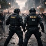 manifestation sous haute tension : des peines avec sursis requises contre deux policiers de la brigade de répression impliqués dans des violences lors d'un rassemblement.