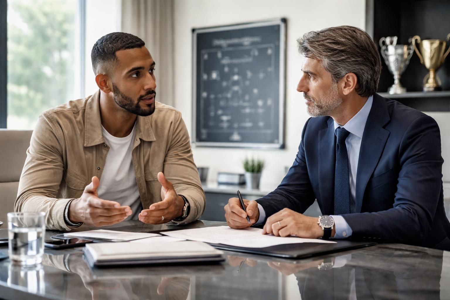 medhi benatia discute avec frédéric massara de ses perspectives et ambitions en tant que futur directeur sportif, abordant les défis et objectifs à venir.