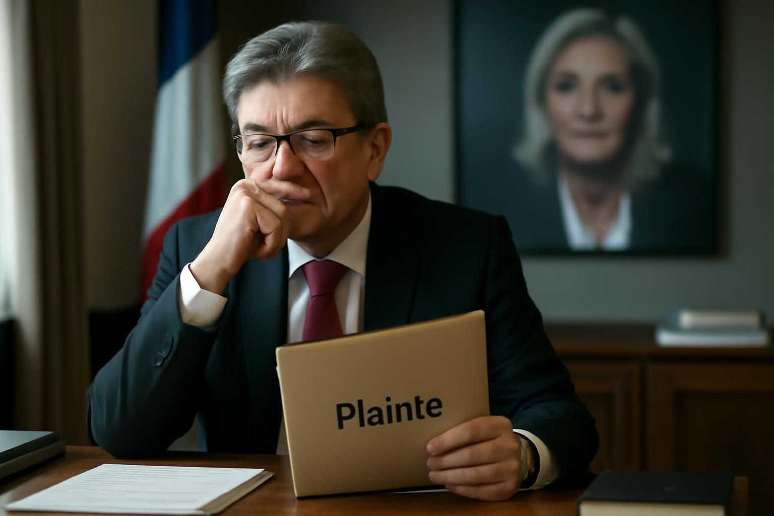 mélenchon envisage de porter plainte contre marine le pen pour avoir déformé ses propos concernant la « nouvelle france », suscitant une controverse politique.