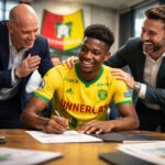 découvrez l'incroyable rebondissement du mercato fc nantes : une surprise de ligue 1 s'intéresse à abline, et ce n'est ni monaco ni l'om !