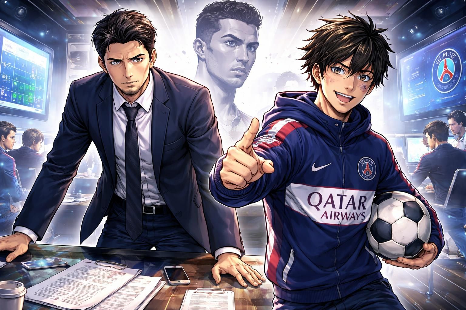 mercato psg : après l'échec du transfert de ronaldo, al-khelaïfi mise désormais sur le fils du célèbre joueur pour renforcer l'équipe parisienne.
