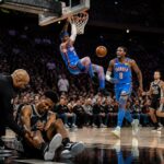 résumé du match nba : oklahoma city s'impose face à san antonio, tandis qu'ajay mitchell fait face à une nouvelle blessure qui inquiète son équipe.