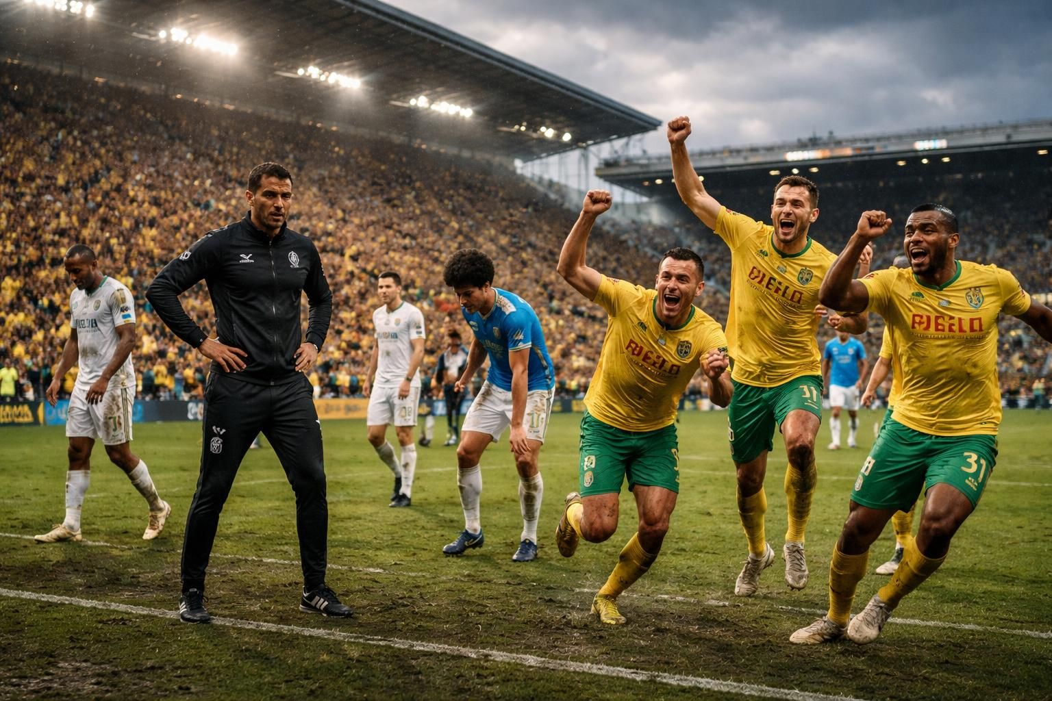 nantes domine largement l'om avec un score de 3-0, infligeant un véritable fiasco. beye reste impuissant face à la débâcle de ses joueurs, dévoilant une performance catastrophique selon rmc sport.