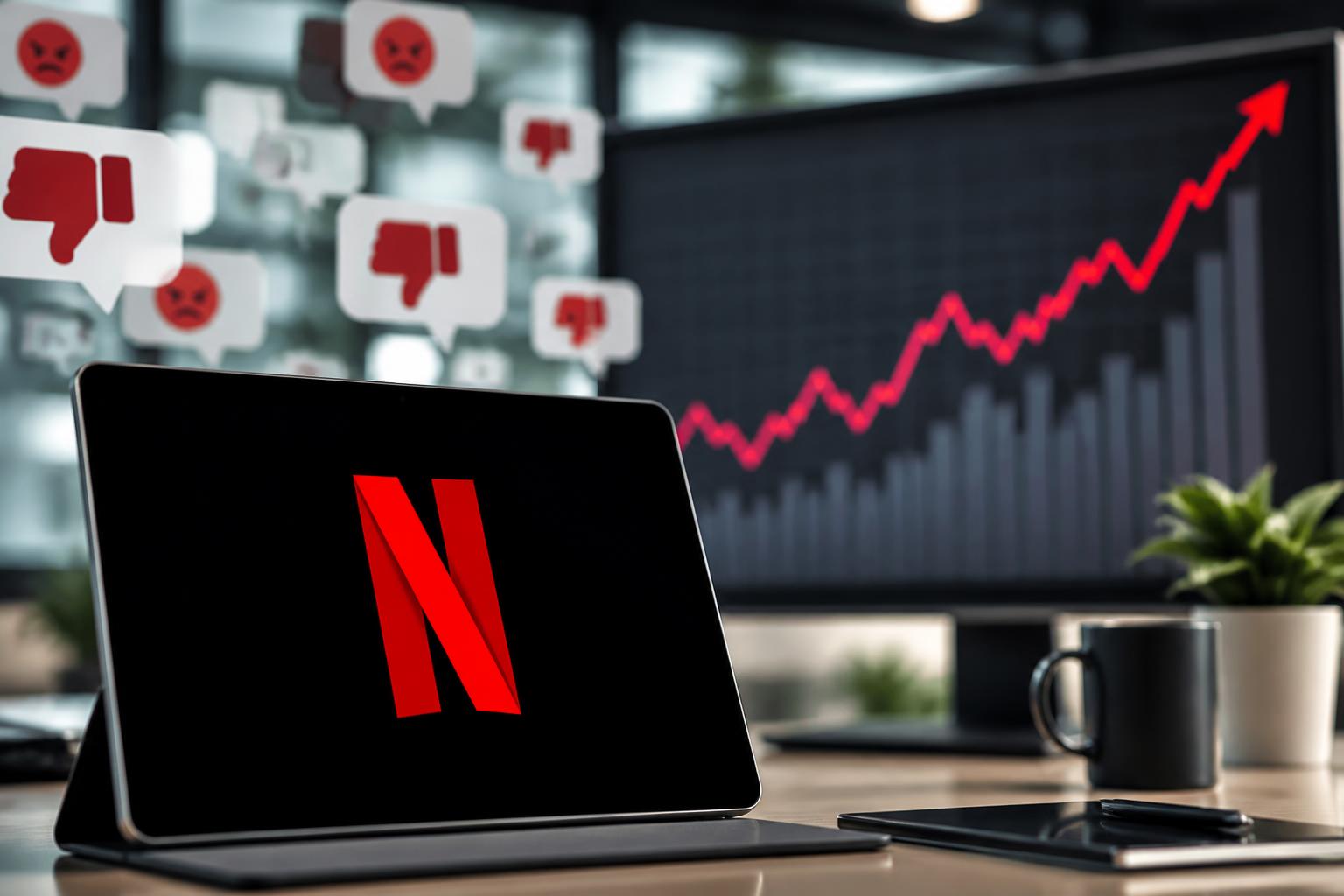 découvrez comment netflix continue de grimper dans le classement malgré une série de critiques défavorables, analysée en détail sur harianbasis.co.