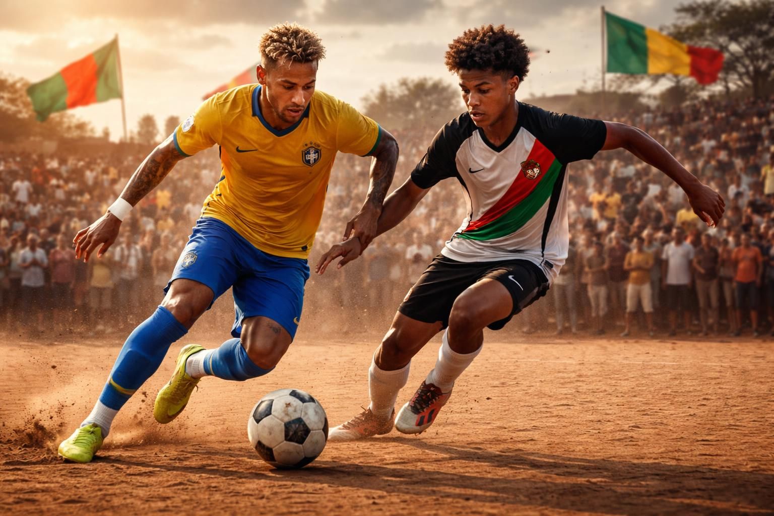 découvrez le face-à-face spectaculaire entre neymar et le fils de robinho, un duel qui fait vibrer le football africain et captive les fans du monde entier.