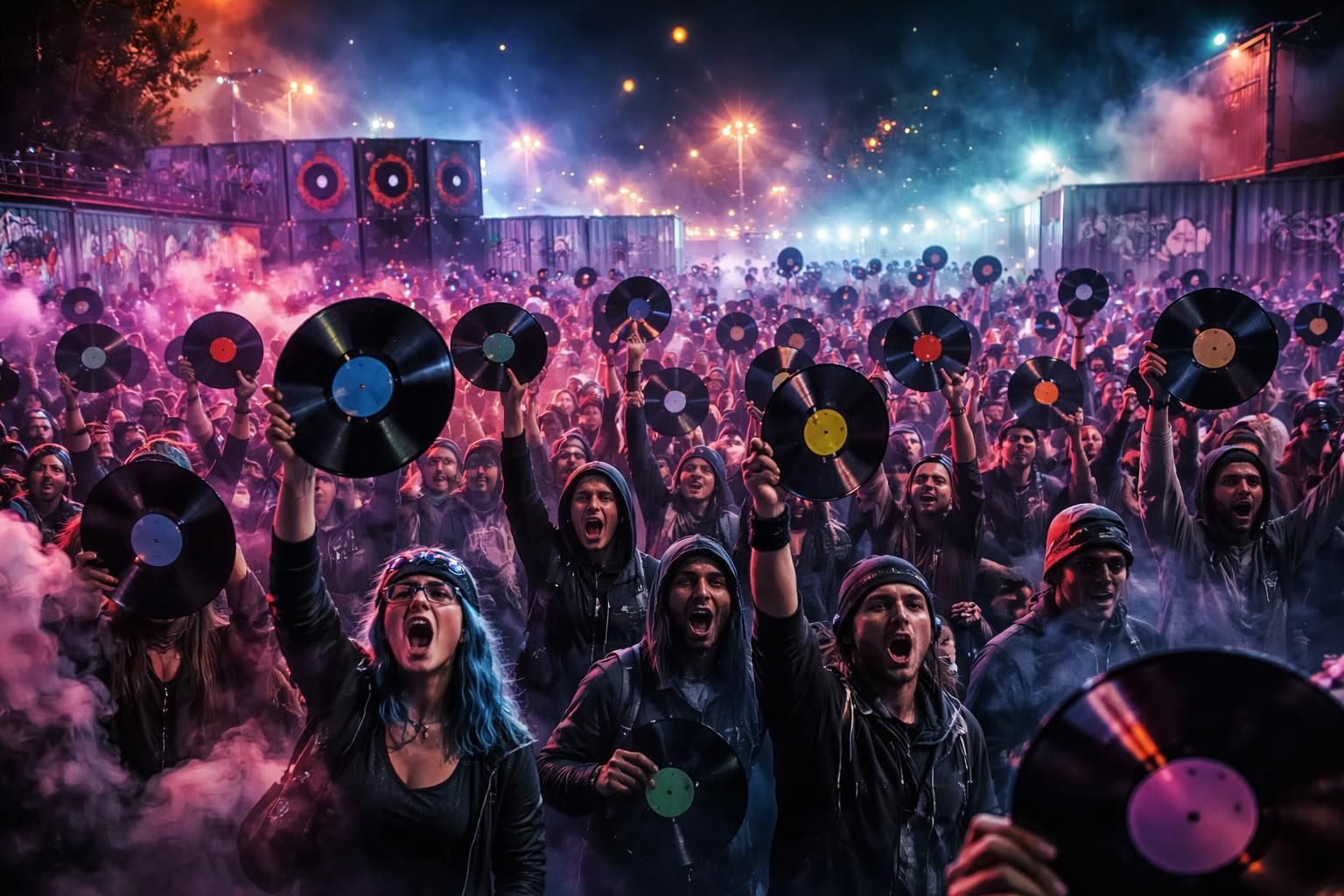 découvrez comment des centaines de passionnés de vinyles protestent contre la répression des free parties, défendant leur culture et un art qui dépasse la banalité du quotidien.