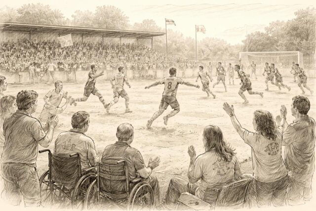 Onet-le-Chateau-APF-France-handicap-celebree-lors-du-match-du-Raf-Centre-Presse-Aveyron-640x427 A 7 ans, il était atteint d'une leucémie, une vidéo que l’on aimerait voir plus souvent sur la toile
