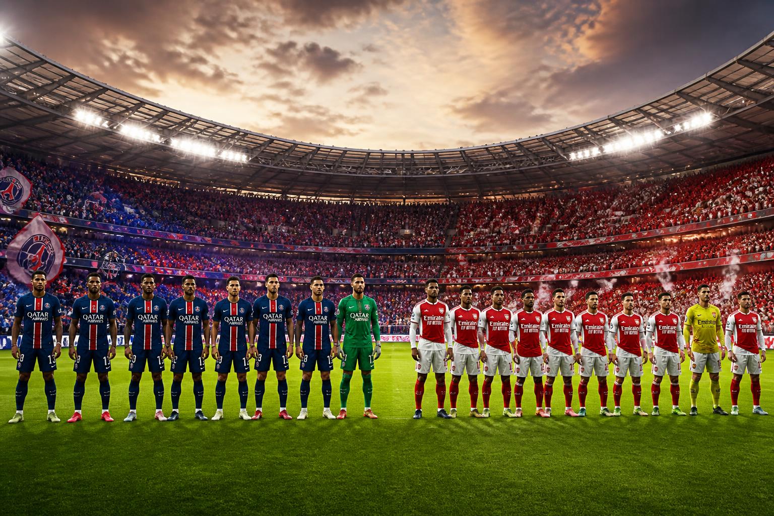 psg vs arsenal : analyse des compositions probables des équipes pour la finale passionnante de la ligue des champions. ne manquez rien des dernières infos sur m6+ actu.