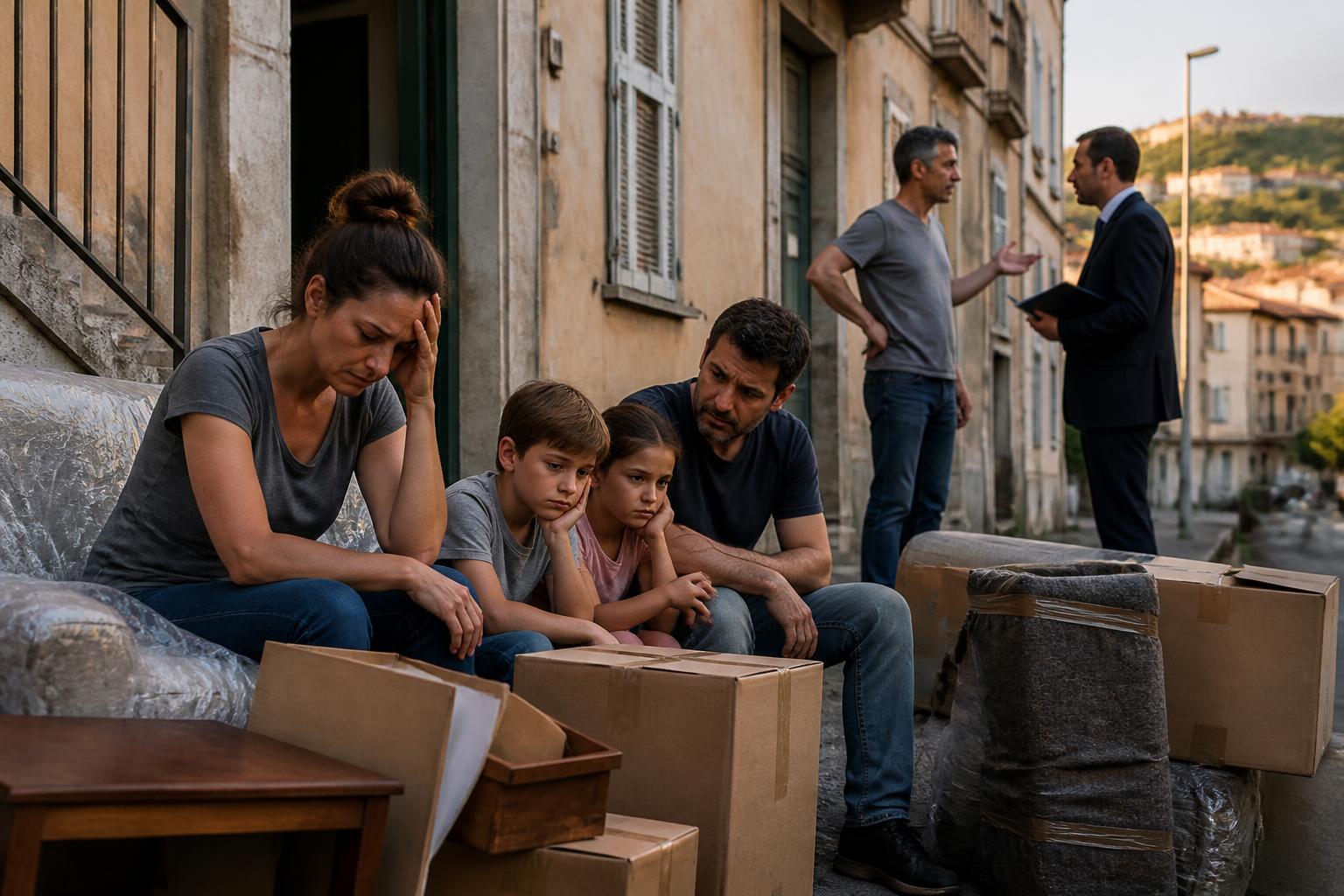à proximité de lyon, une famille a été expulsée à la suite d'un conflit de voisinage. découvrez la réponse du bailleur face à cette situation délicate.