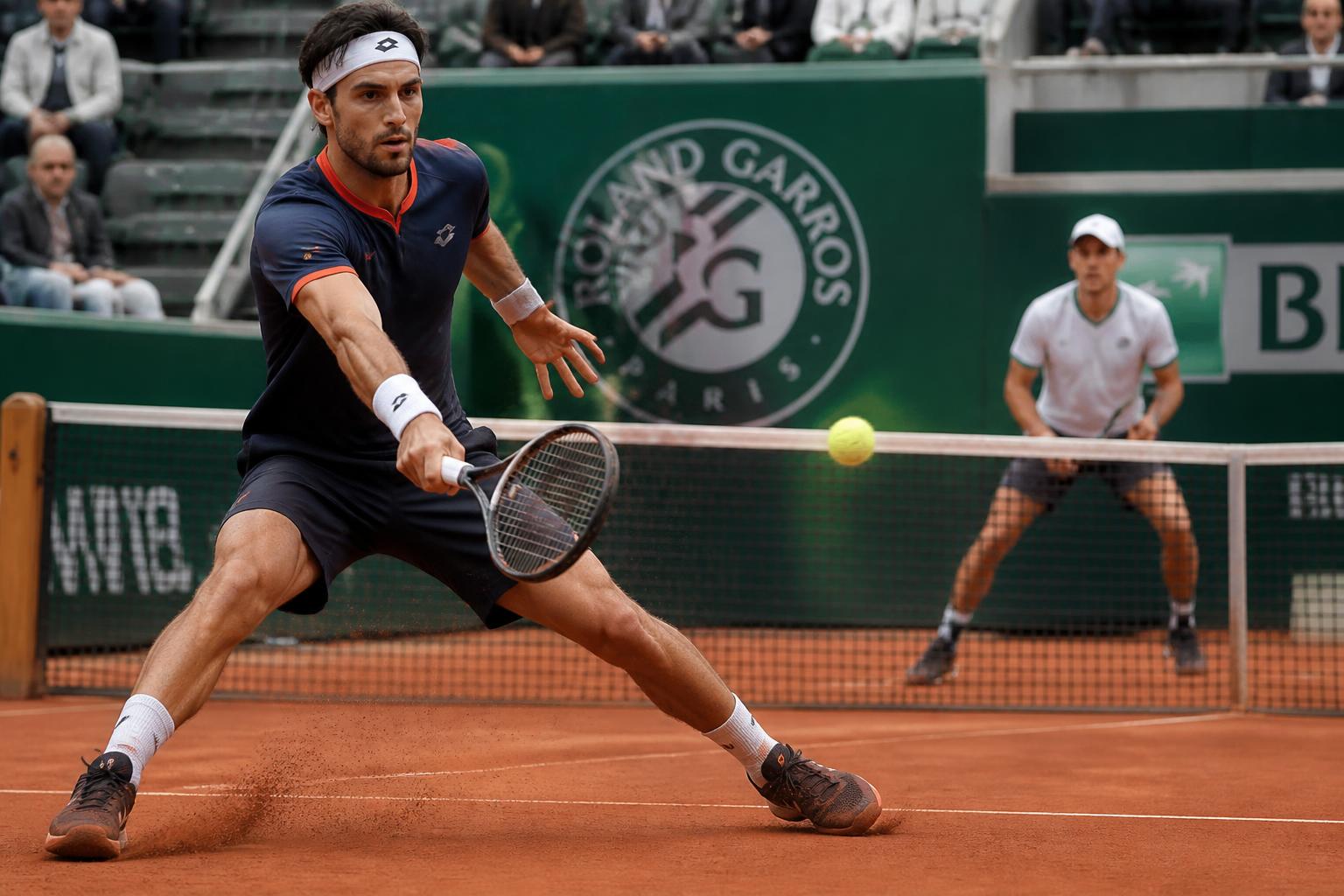 revivez en replay le premier tour des qualifications de roland-garros avec le duel intense entre charles broom et ugo blanchet, à suivre exclusivement sur france tv.