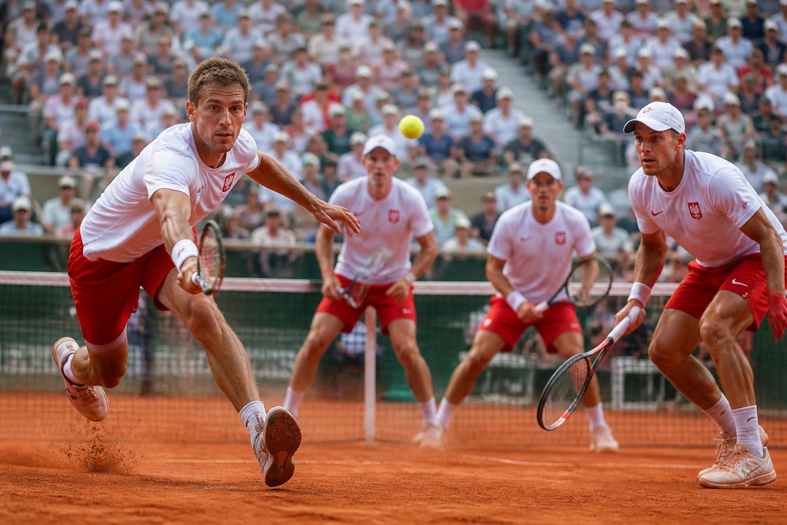 suivez la performance des quatre joueurs polonais qui se battent pour atteindre le deuxième tour de roland-garros, le prestigieux tournoi de tennis sur terre battue.