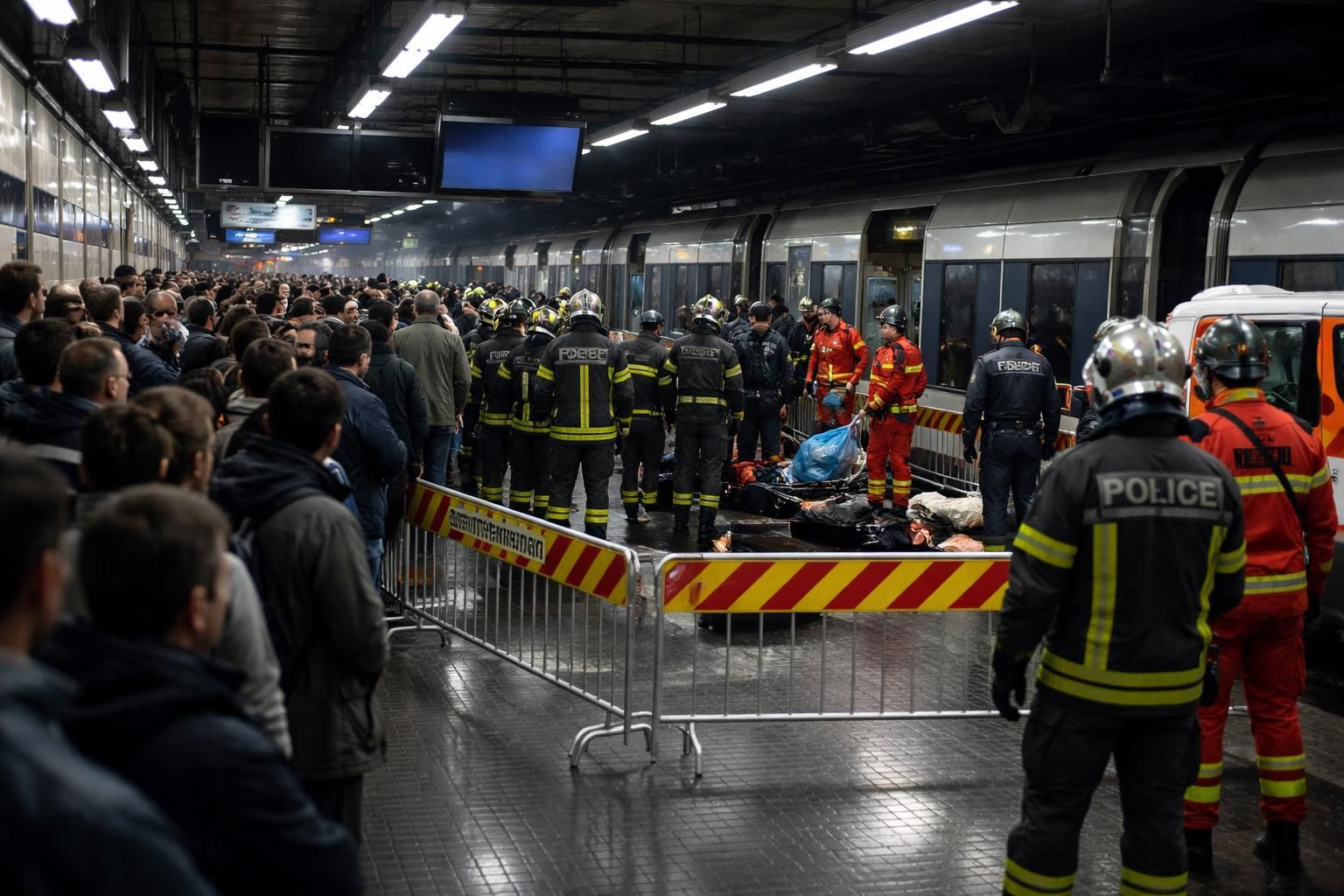 trafic interrompu sur la ligne rer a à paris en raison d'un accident grave à la station châtelet – les halles. suivez les informations en direct sur le parisien.