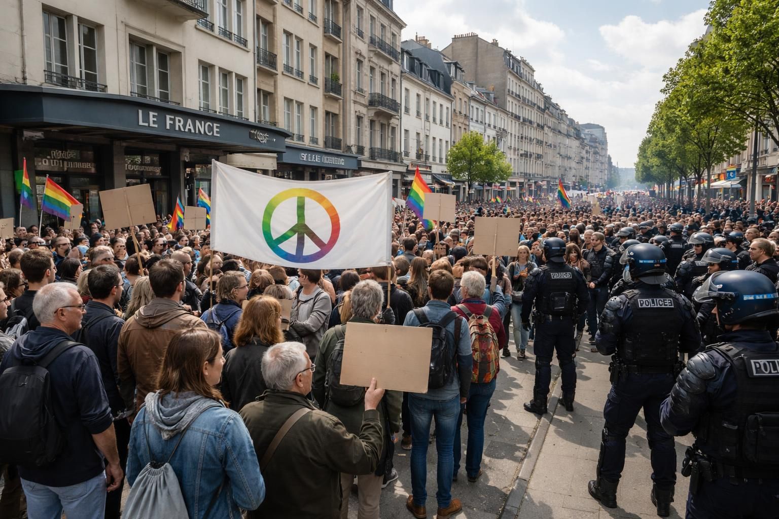 découvrez le récit détaillé de la manifestation antimilitariste du 8 mai à saint-nazaire, une journée globalement paisible marquée par quelques moments de tension.