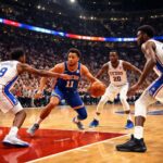 regardez en direct et gratuitement le match de basket entre les knicks et les 76ers le 8 mai 2026. ne manquez pas ce duel passionnant en live !