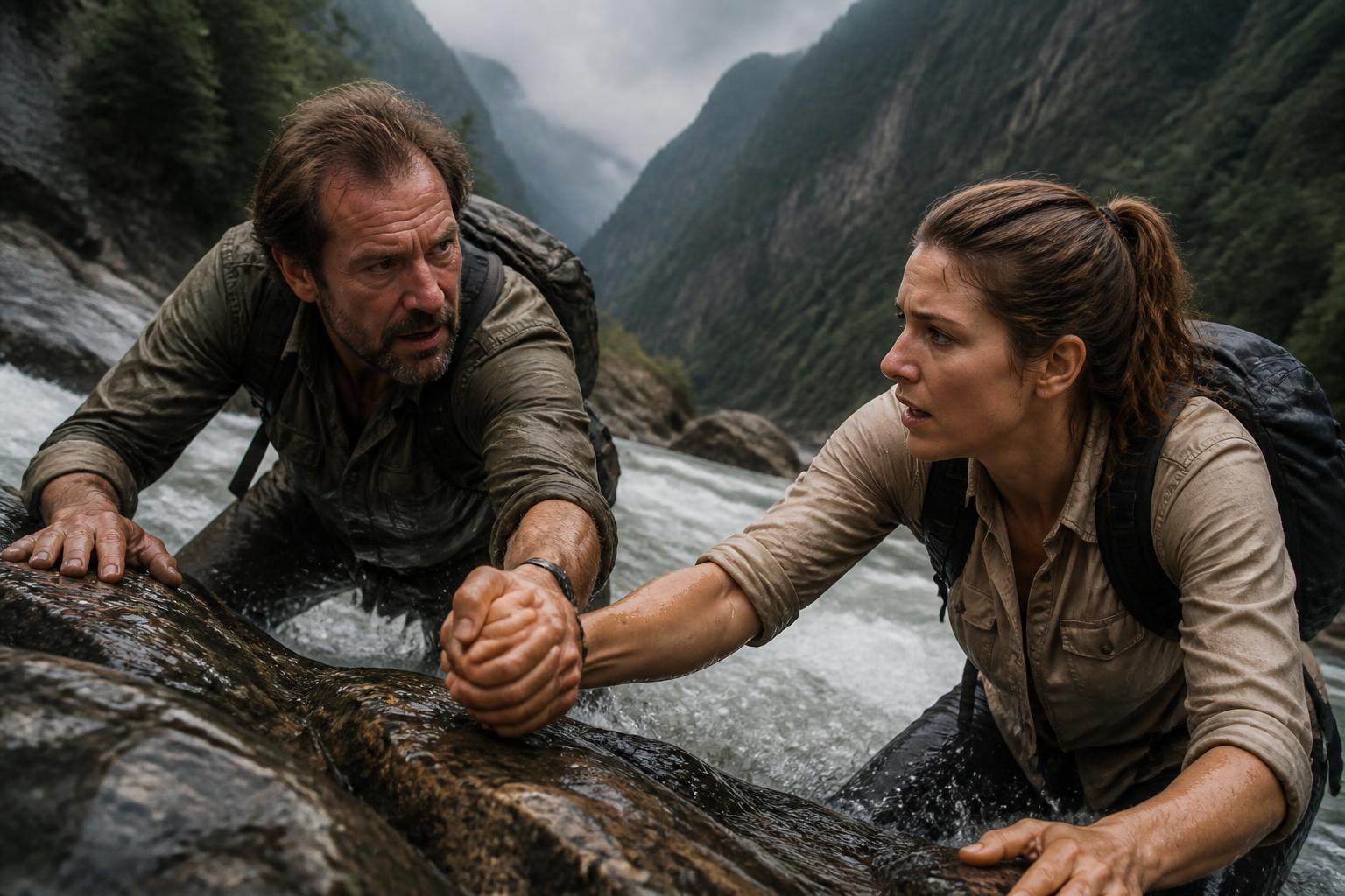 découvrez l'épisode poignant de rendez-vous en terre inconnue où stéphane de groodt vit une expérience aux frontières de la vie, accompagné de laury thilleman. une scène intense à ne pas manquer sur france 2.