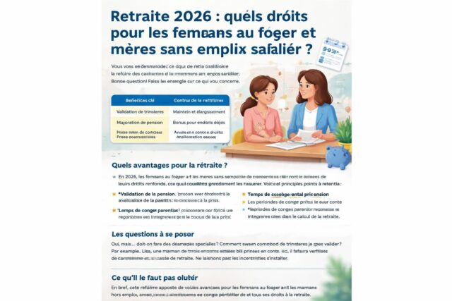 Retraite-2026-Quels-droits-pour-les-femmes-au-foyer-et-meres-sans-emploi-salarie-Le-point-sur-la-nouvelle-loi-640x427 Retraites 2026 : Découvrez toutes les nouveautés et réformes à venir