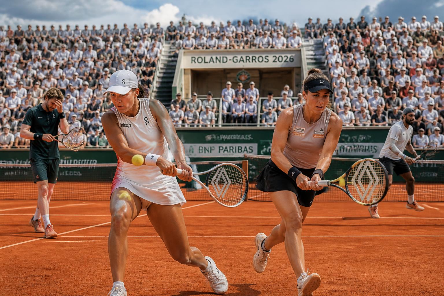 suivez roland-garros 2026 en direct : iga swiatek et belinda bencic qualifiées pour le 3e tour, andrey rublev éliminé, karen khachanov continue sa progression.