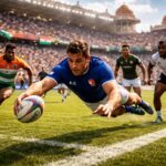 découvrez le tournoi de rugby à 7 en inde où l'élite mondiale s'affronte, avec la participation exceptionnelle d'un champion du monde français.