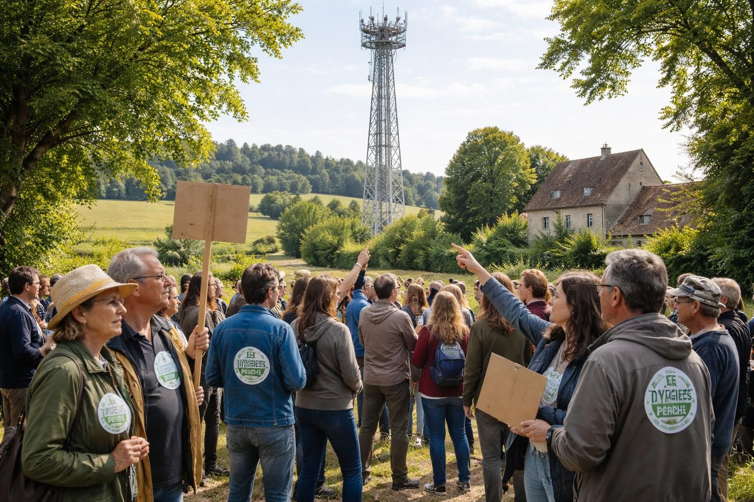 à saintigny, l'association 'les vigies du perche' mobilise la communauté pour s'opposer fermement à l'installation de l'antenne tnt de towercast, protégeant ainsi l'environnement local et le bien-être des habitants.