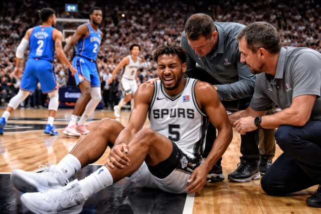 Saison-difficile-pour-Ajay-Mitchell-le-Belge-se-blesse-a-nouveau-tandis-quOklahoma-City-prend-lavantage-face-a-San-Antonio-video-640x427 Mercato : Sunderland s'intéresse à Lamine Camara après le transfert d'Habib Diarra