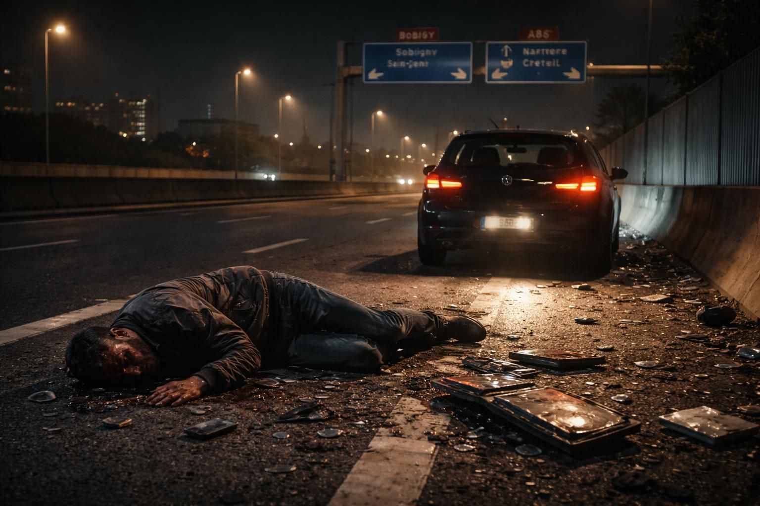 un homme a été percuté par un véhicule sur l’a86 en seine-saint-denis après avoir refusé d’obtempérer. découvrez les circonstances de cet incident.
