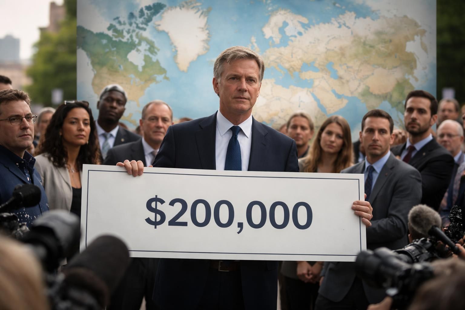 un américain suscite la controverse en offrant 200 000 $ aux partisans d'une pétition visant à intégrer le groenland aux états-unis, provoquant un débat international.