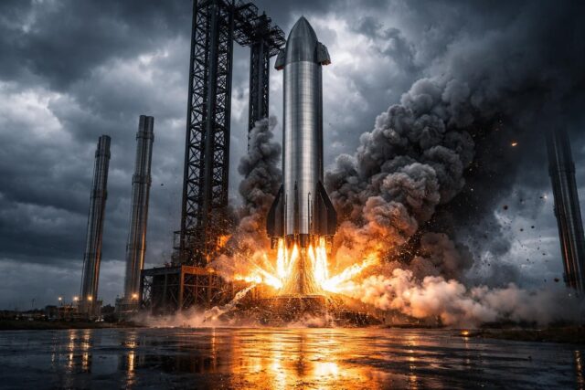 Starship-SpaceX-teste-son-pas-de-tir-avant-un-incident-spectaculaire-640x427 Amazon Black Friday : 13 offres incroyables à ne pas manquer ce dimanche matin, juste avant le Cyber Monday - Journal du Geek