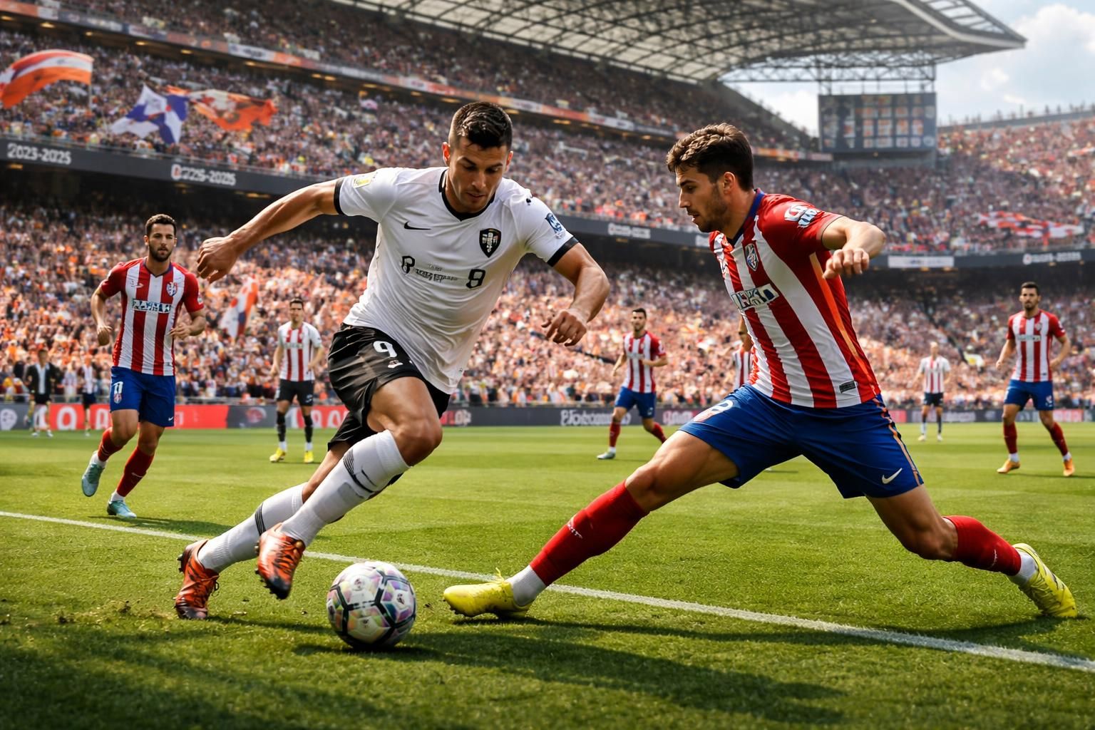 suivez en direct le match intense entre valence cf et l'atlético de madrid dans le cadre de la liga 2025-2026 sur l'équipe. ne manquez aucune action de ce choc spectaculaire !