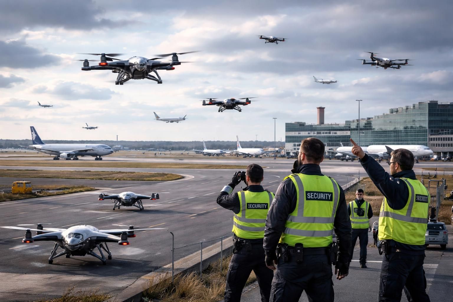 suspension temporaire du trafic aérien à helsinki en raison de la présence de drones non autorisés perturbant les vols et garantissant la sécurité des passagers.
