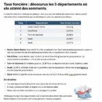 découvrez les 5 départements français où la taxe foncière est la plus élevée. analysez les raisons et les impacts de ces montants records sur votre budget immobilier.