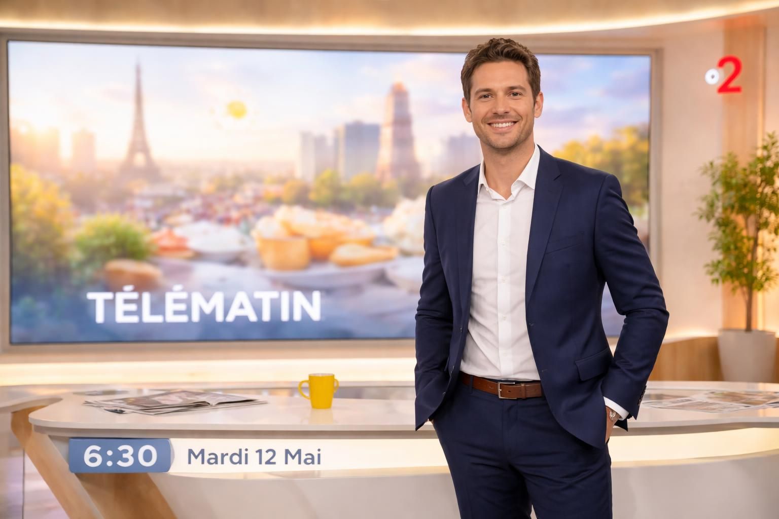 réveillez-vous avec télématin le mardi 12 mai à 6h30 sur france 2. votre dose quotidienne d'actualités, météo et divertissement pour bien commencer la journée avec cesoirtv.