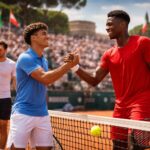 tennis : atmane et mpetshi perricard décrochent leur place au 2e tour à rome tandis que jeanjan manque de peu un exploit remarquable.
