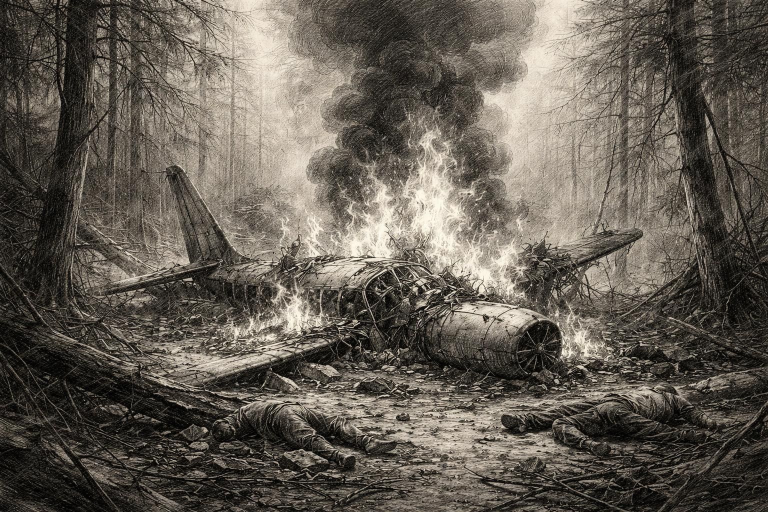 un petit avion s'est écrasé en forêt lors d'un baptême de l'air tragique, deux corps ont été retrouvés au cœur des flammes. découvrez les circonstances de cet accident dramatique.