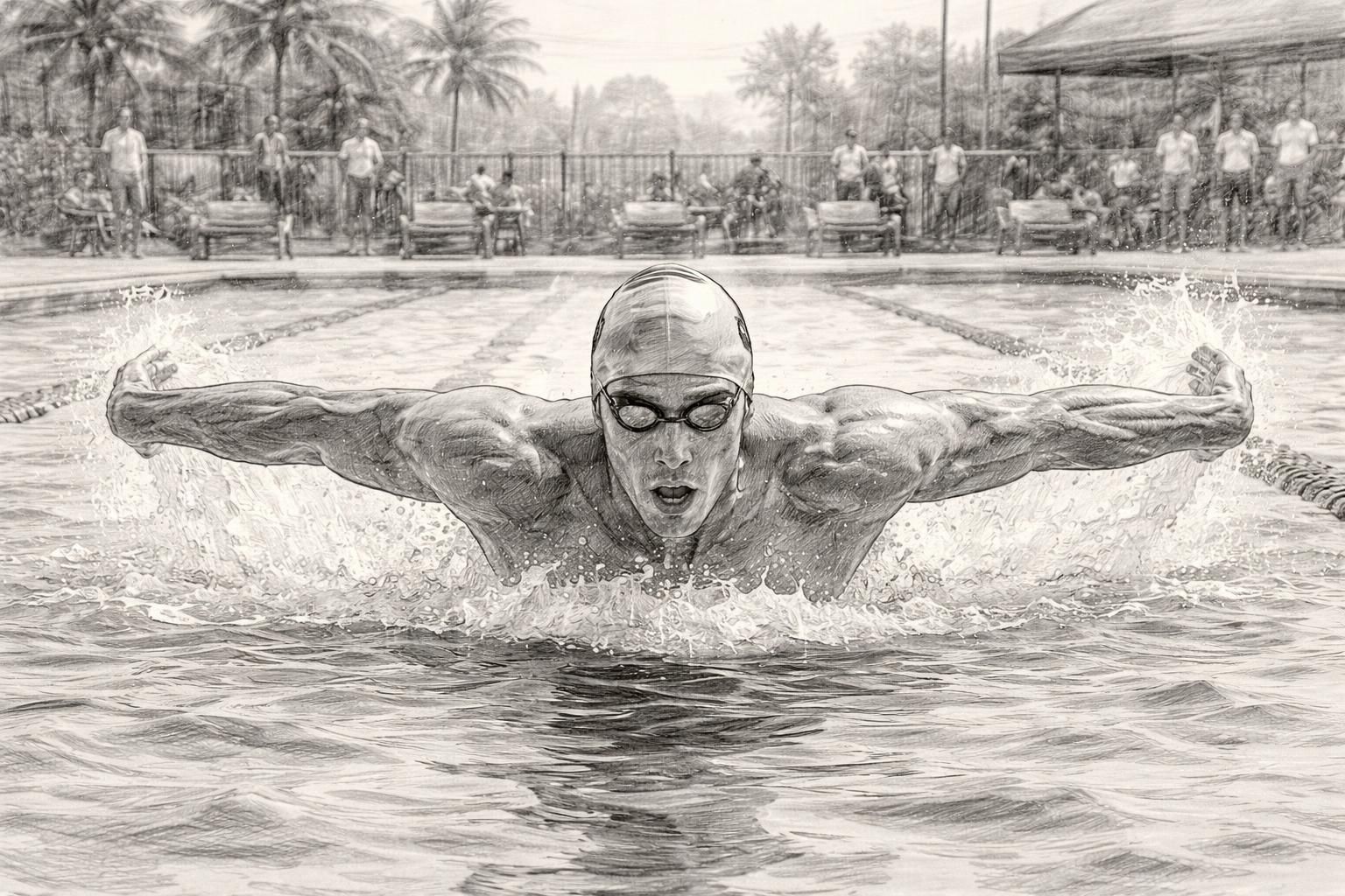 à trois mois des championnats d'europe à paris, léon marchand brille en remportant avec éclat le 200 m papillon à fort lauderdale.