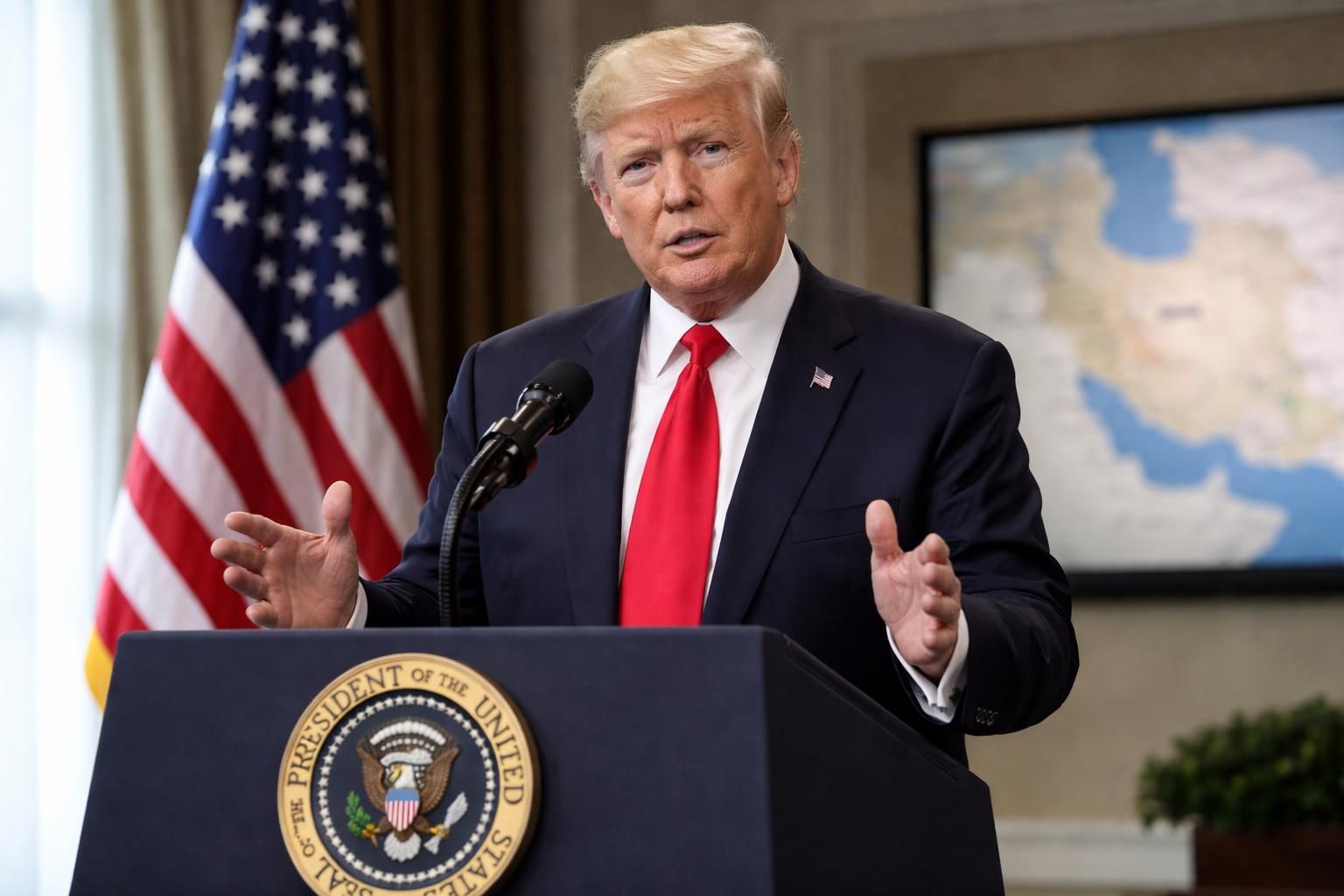 trump annonce des négociations avancées avec l’iran tout en laissant planer la menace militaire, soulignant une dynamique complexe entre dialogue et tensions géopolitiques - سانا.