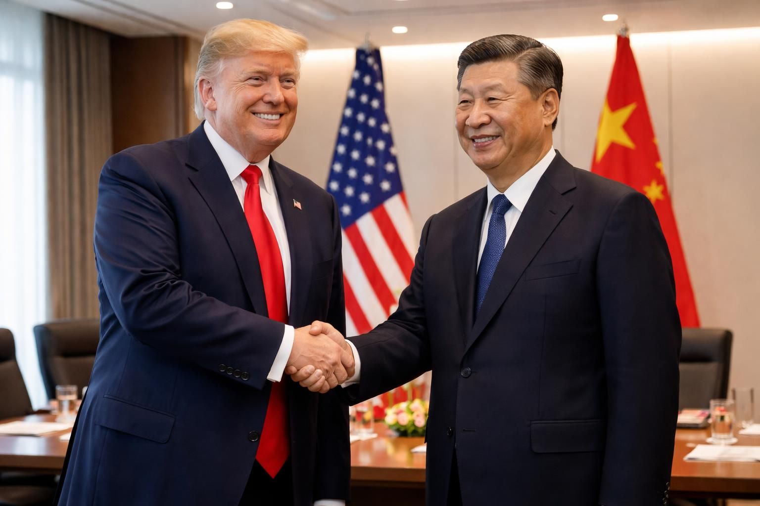 trump célèbre des accords commerciaux historiques, vantant leurs avantages mutuels pour la chine et les états-unis, renforçant ainsi la coopération économique entre les deux nations.