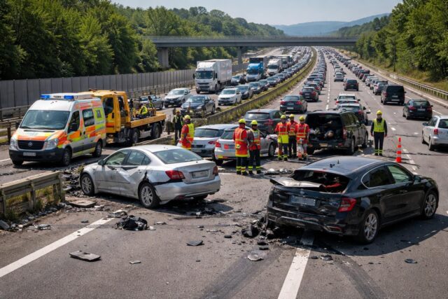 Un-accident-sur-lautoroute-A8-provoque-un-important-ralentissement-pres-dune-heure-de-trajet-en-plus-a-prevoir-640x427 Tragédie dans la Marne : Quatre jeunes garçons périssent dans un violent accident de la route