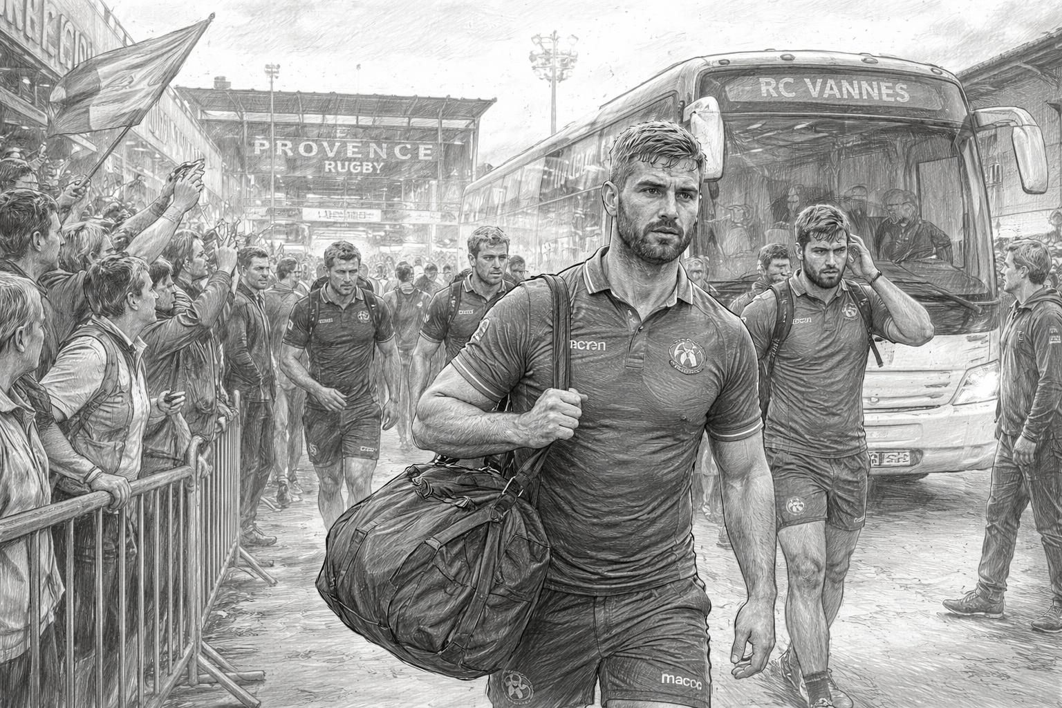découvrez en vidéo l'arrivée du rc vannes chez provence rugby pour la dernière journée de la saison régulière de pro d2, une immersion exclusive proposée par ouest-france.