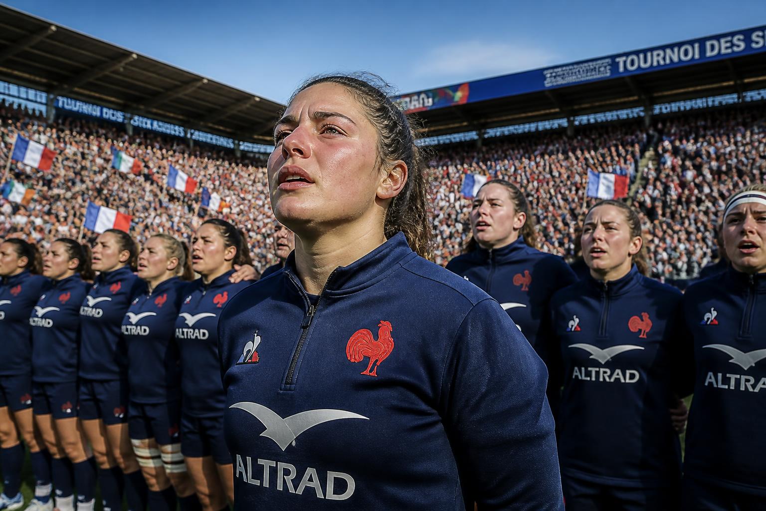 revivez une marseillaise époustouflante lors de la 5ème journée du tournoi des six nations féminin, juste avant le grand choc france-angleterre, en exclusivité sur france tv.