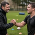 yannick bru souligne l'engagement accru de matthieu dans la préparation des matchs, mettant en avant son investissement défensif et sa combativité physique exceptionnelle.