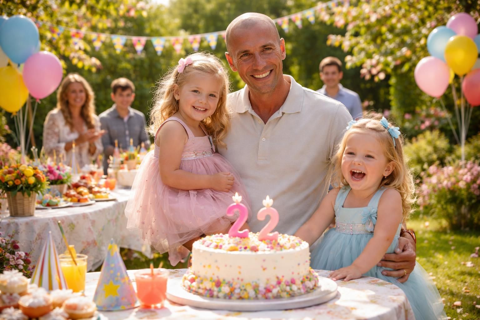 zinedine zidane fête avec émotion les 2 ans de ses jumelles giulia et kaia, partageant un moment d'amour et de bonheur en famille.
