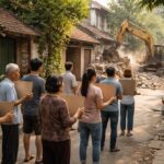 à hanoï, une contestation exceptionnelle et mesurée prend forme pour s'opposer à la destruction des habitations, reflétant les tensions croissantes face à l'urbanisation rapide.