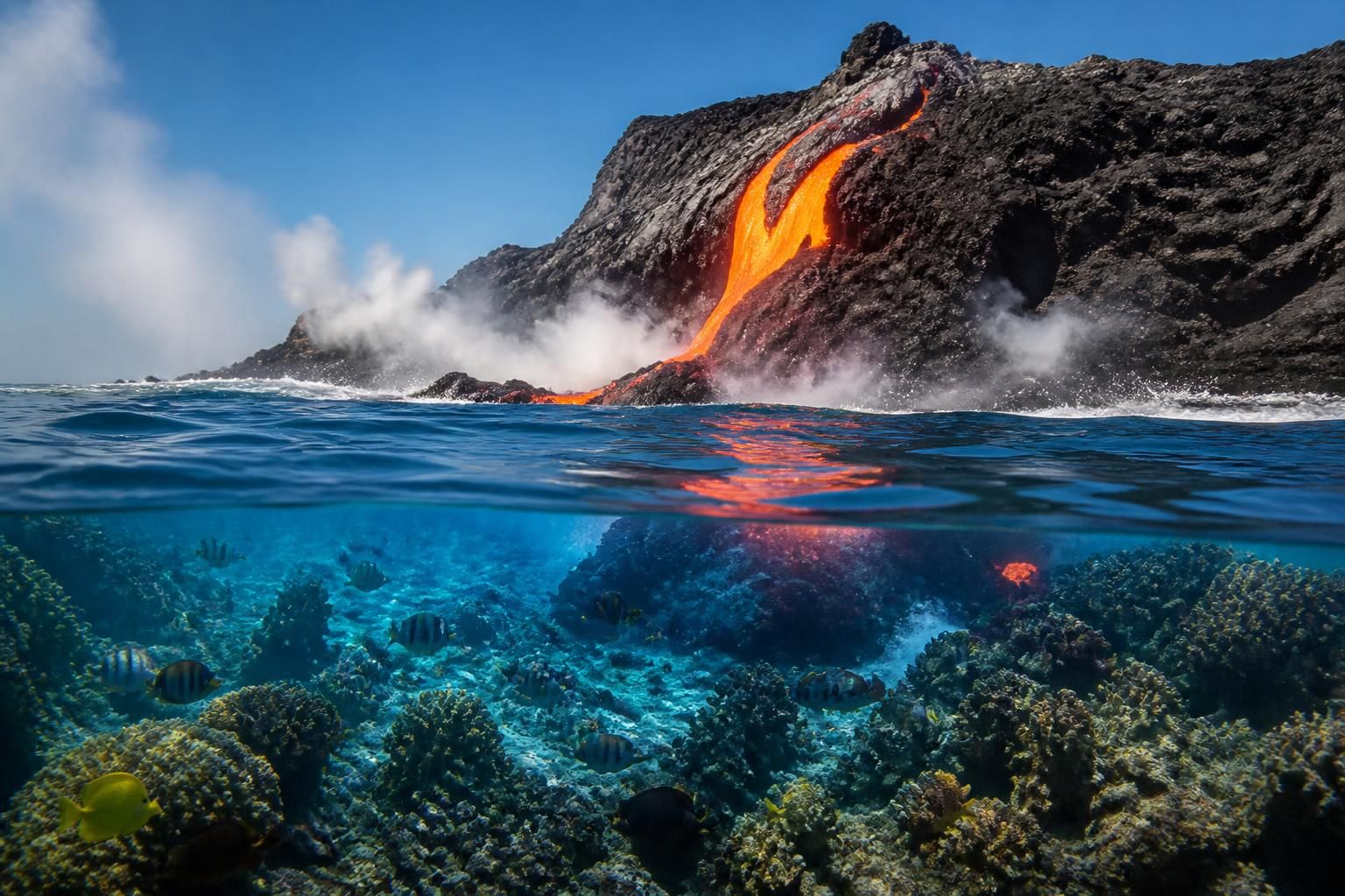 découvrez comment la lave du piton de la fournaise, à la réunion, façonne un écosystème unique, favorise la vie marine et offre une source précieuse pour les recherches biologiques.