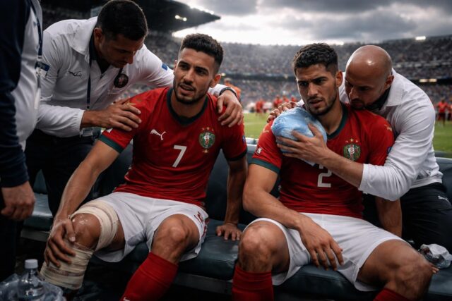 A-quatre-jours-du-Mondial-le-Maroc-doit-faire-face-a-la-disparition-de-deux-joueurs-cles-sur-blessure--640x427 Trois mois avant les Championnats d'Europe à Paris, Léon Marchand s'impose avec brio sur 200 m papillon à Fort Lauderdale