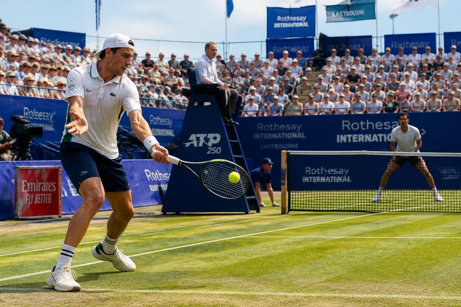 découvrez le premier tour explosif du tournoi atp 250 d'eastbourne, avec le duel intense entre ugo humbert et mattia bellucci ce mardi 23 juin 2026.